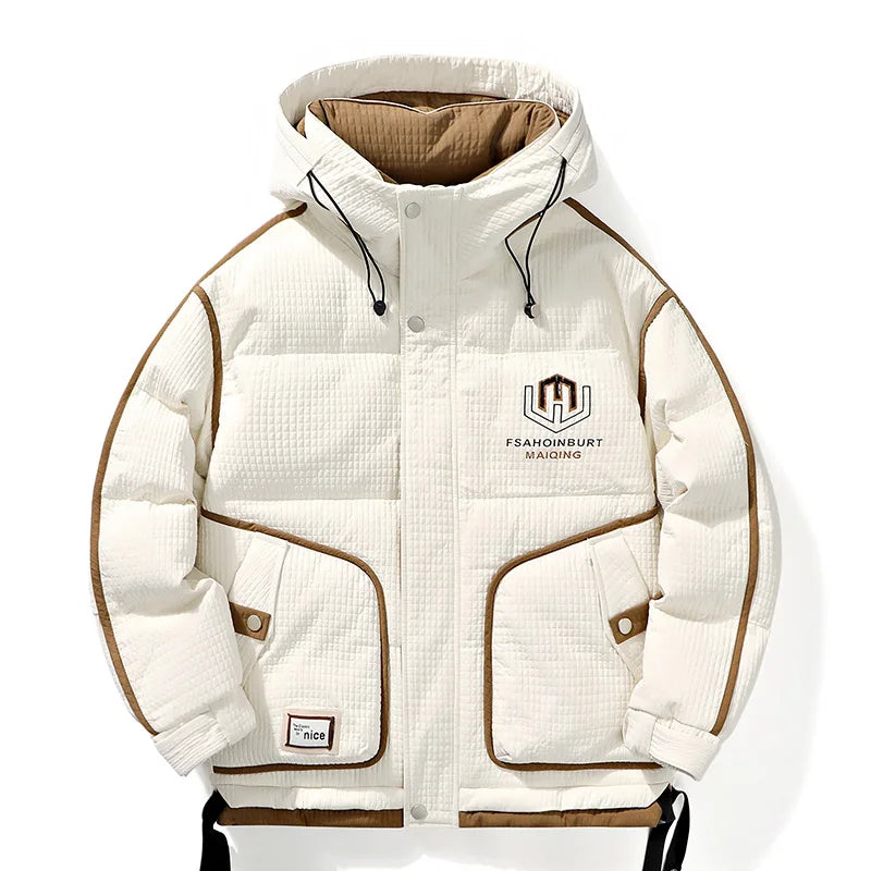 New Fashion Men Winter Hooded Casual Dowm Jackets Man Thicker Warm Parkas High Quality Male Short Winter Jackets