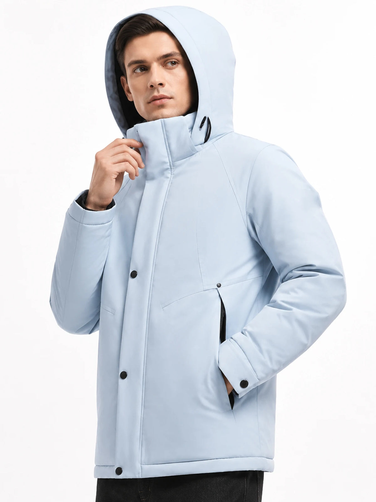 Winter down Jacket, Men's Warm Jacket, Hooded Jacket, Casual Outdoor Fashion, Mountaineering Jacket, Men's Windproof Clothing