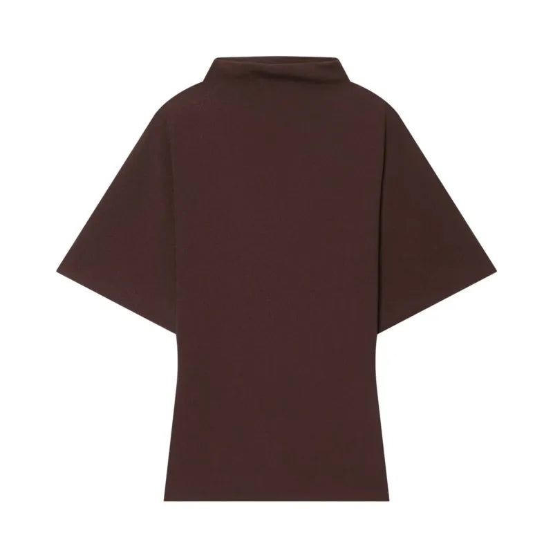Women's Flowing Midi Waist Skirts Sets 2026 Spring Summer 2 Piece Loose High-Neck Top+ Asymmetric Skirts Female Outfit