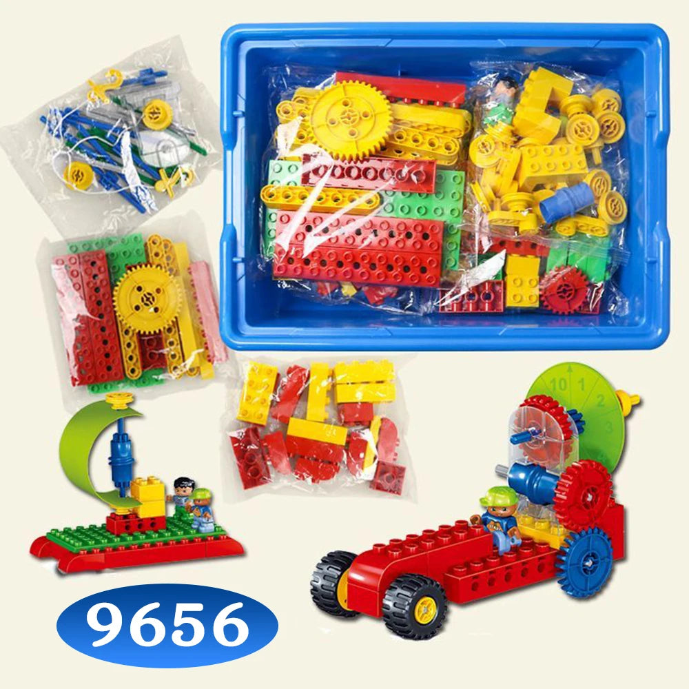 9656 STEAM Gear Building Block Toy Gift for Teens Character Figure Compatible Set Engaging Educational Toy for Science Lovers