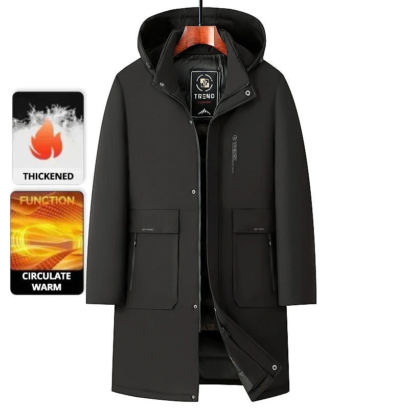 Coats Winter Men High End Traceless New Brand Business Casual Fashion Men Leather Jacket Faux PU Coats Autumn Winter Men Clothing 2026