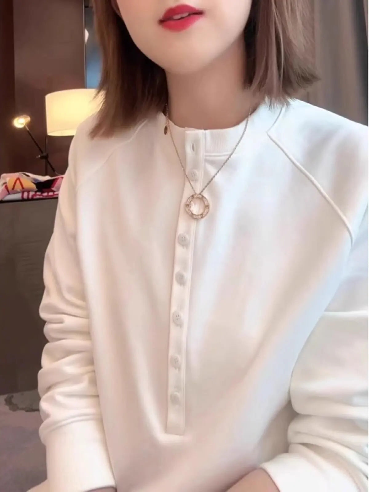 Sweatshirt Loose Long Sleeve Sweatshirt Women's Oversize Half Open Collar Pullover Autumn New Style Comfortable Casual Fashion Top
