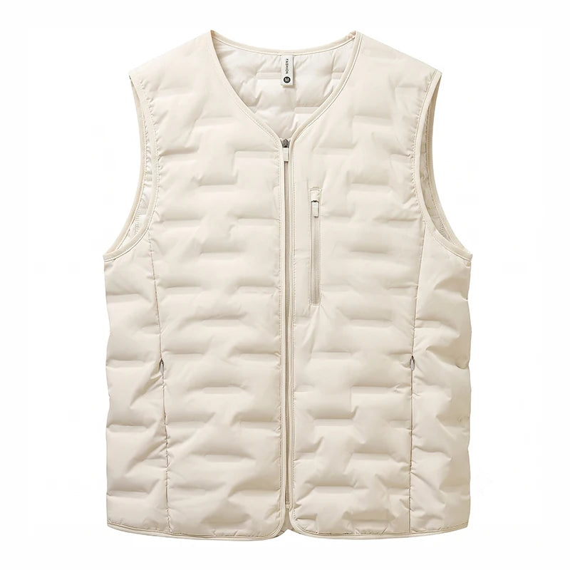 High-Quality Fashionable Men's Vest Autumn Winter New National Standard 90 down Lightweight Simple Casual Trendy