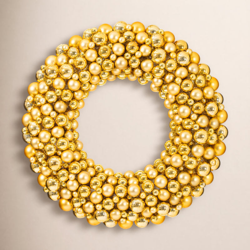 Christmas Wreath hanging on a front door