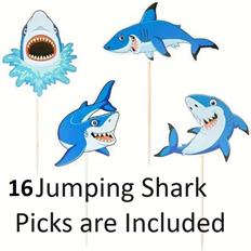 Large Shark Cake Kit (ideal for a larger cake and added cupcakes)