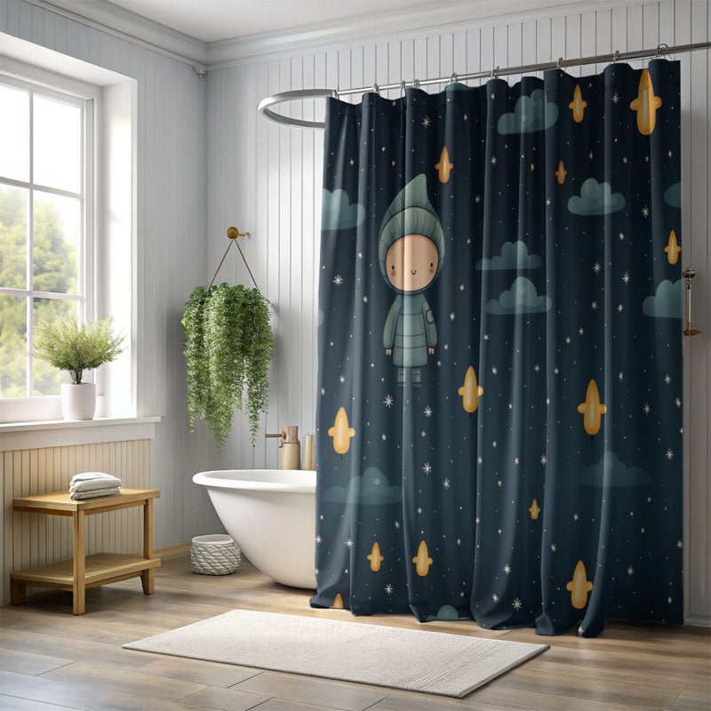 Silent Night - Premium Shower Curtain
