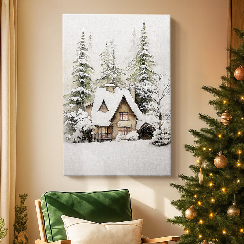 Silver Night Serenade-Premium Gallery Wrapped Canvas