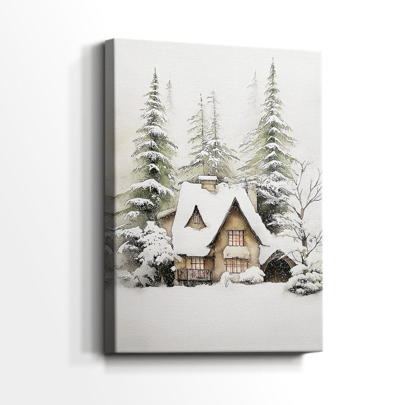 Silver Night Serenade-Premium Gallery Wrapped Canvas