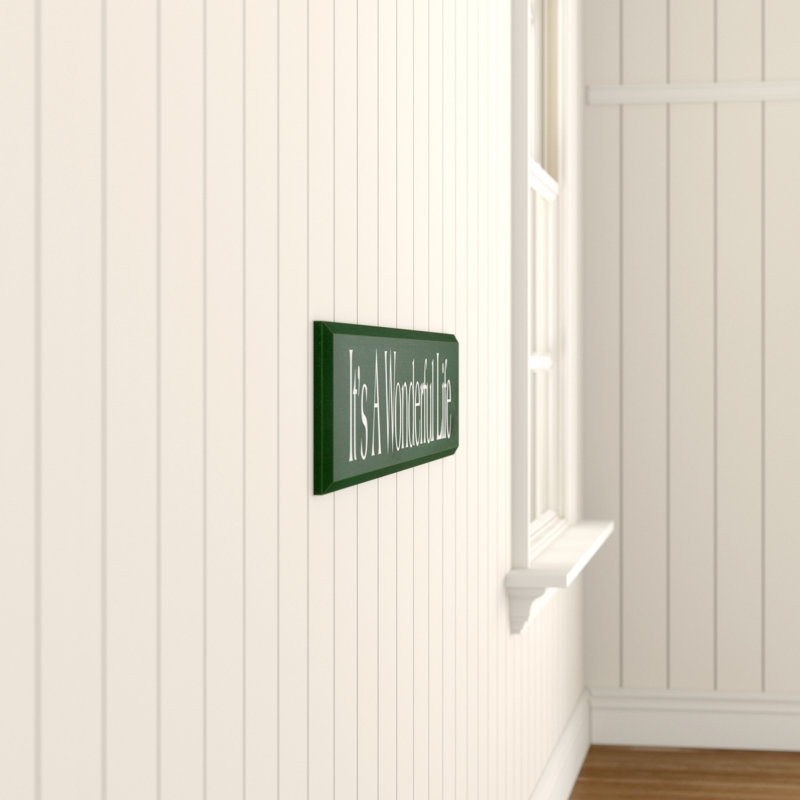 Single Picture Frame Panoramic Textual Art on Wood