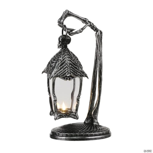 Skeleton Crew Hanging Lantern Plastic Halloween Decoration