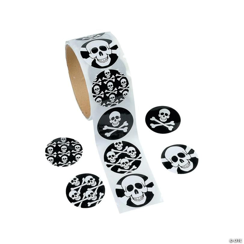 Skull Sticker Roll - 100 Pc. | USA Decoration®