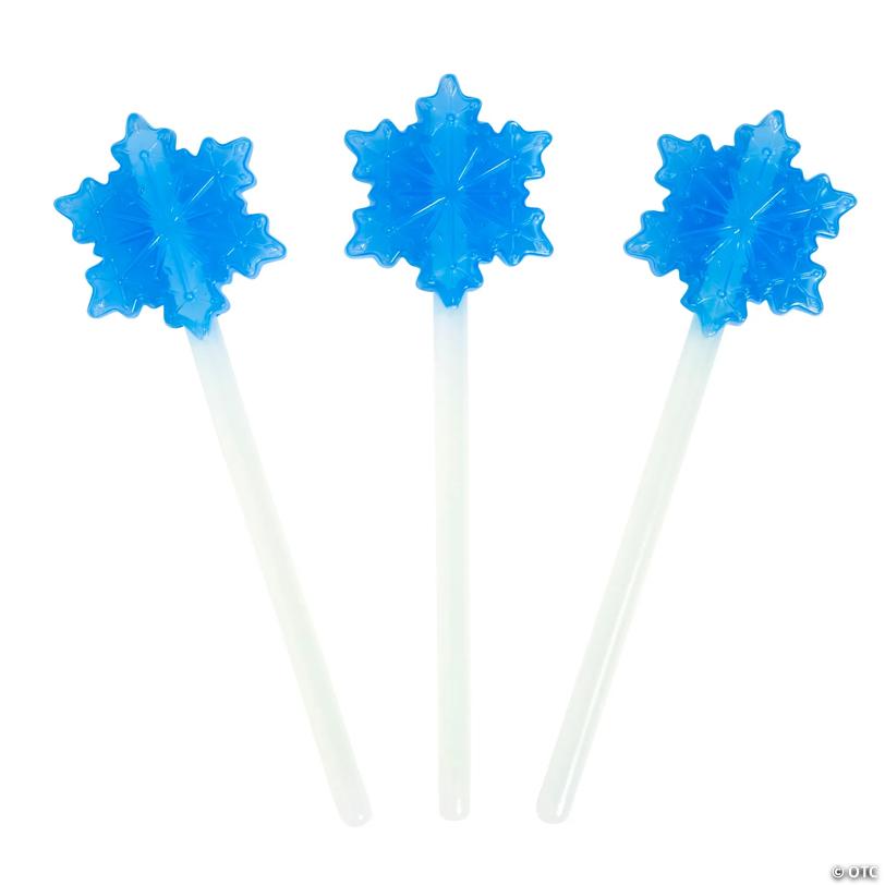 Snowflake Glow Wands - 12 Pc.