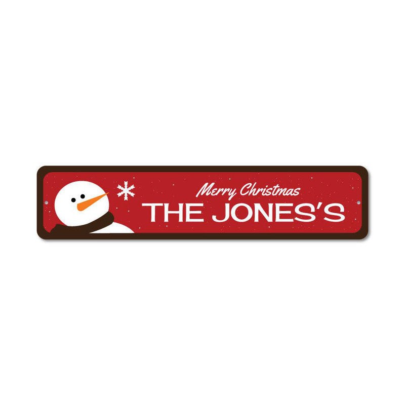 Snowman Custom Aluminum Sign
