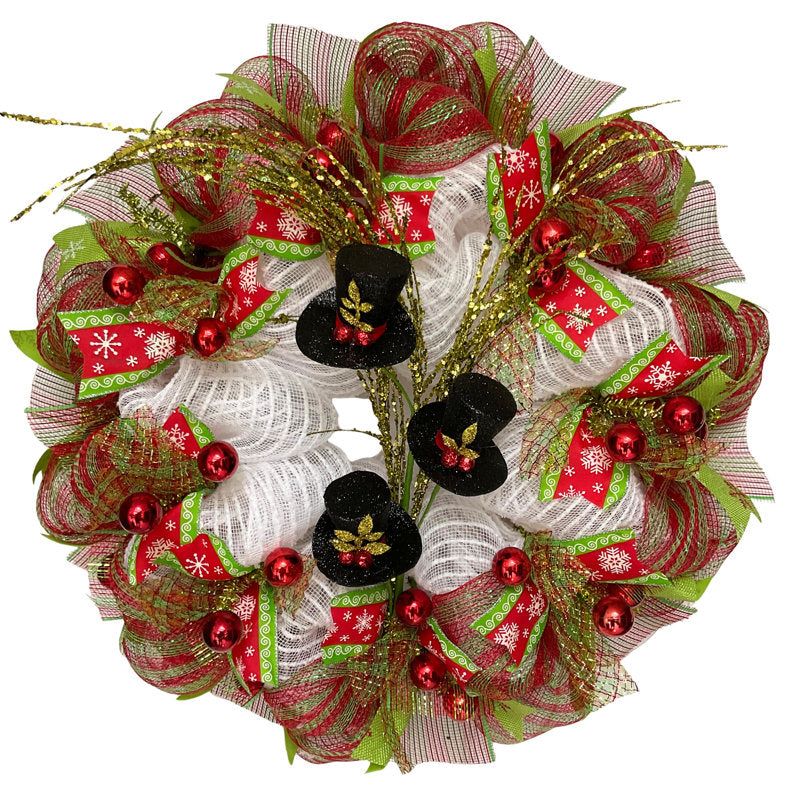 Christmas Wreath as a festive door display