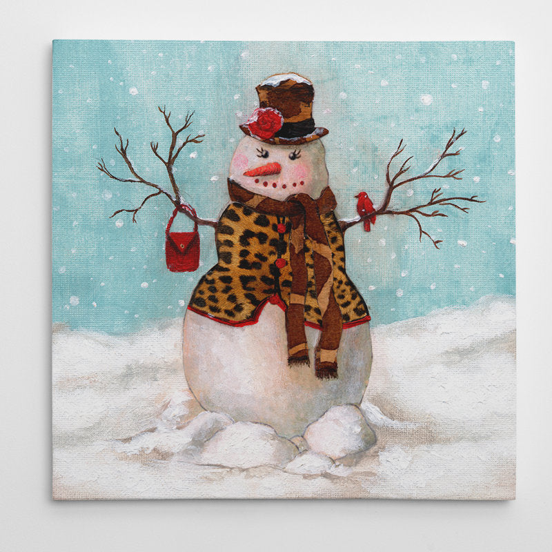 Snowman II by Eugene Tava - Wrapped Canvas Graphic Art