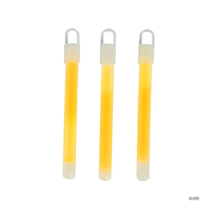 Yellow Glow Sticks - 12 Pc.