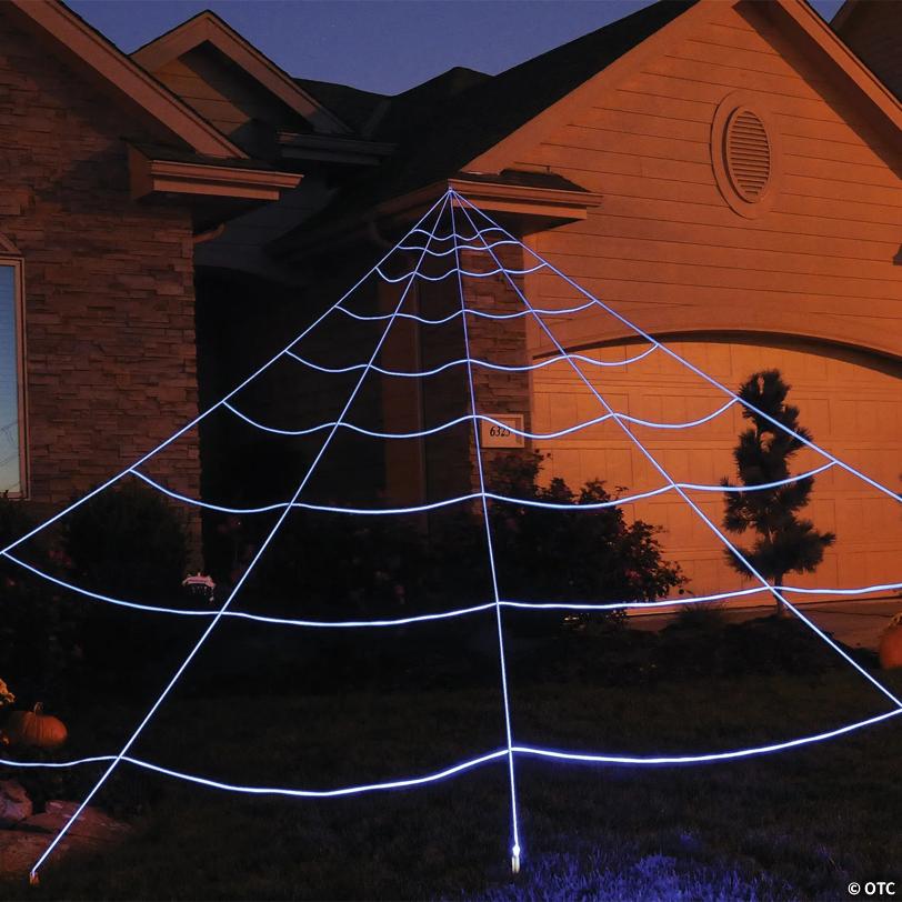 24' Light-Up Spider Web with 210 LEDS