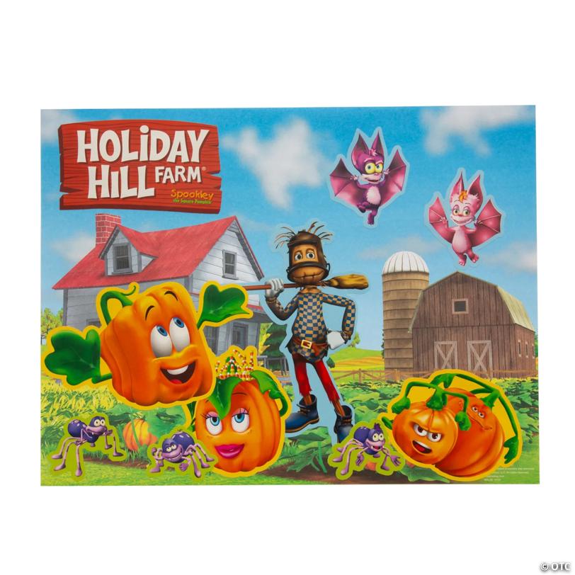 Spookley the Square Pumpkin™ Holiday Hill Farm Sticker Scenes - 12 Pc.