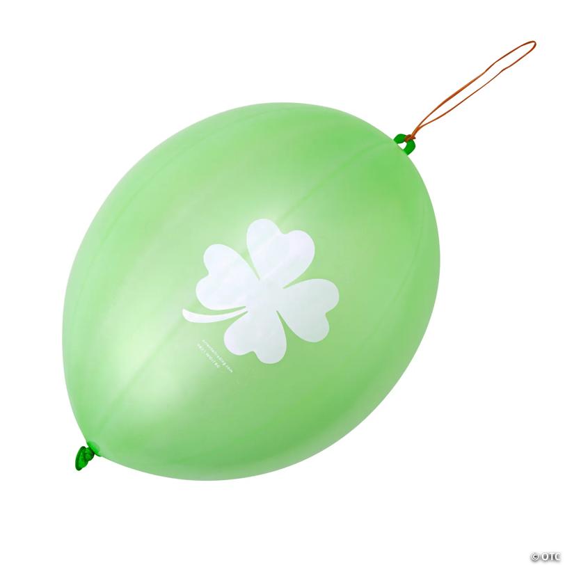 St. Patrick’s Day Punch Ball Balloons - 12 Pc.