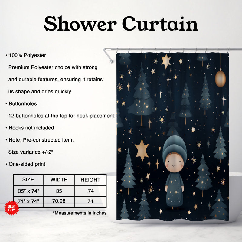 Starry Winter - Premium Shower Curtain