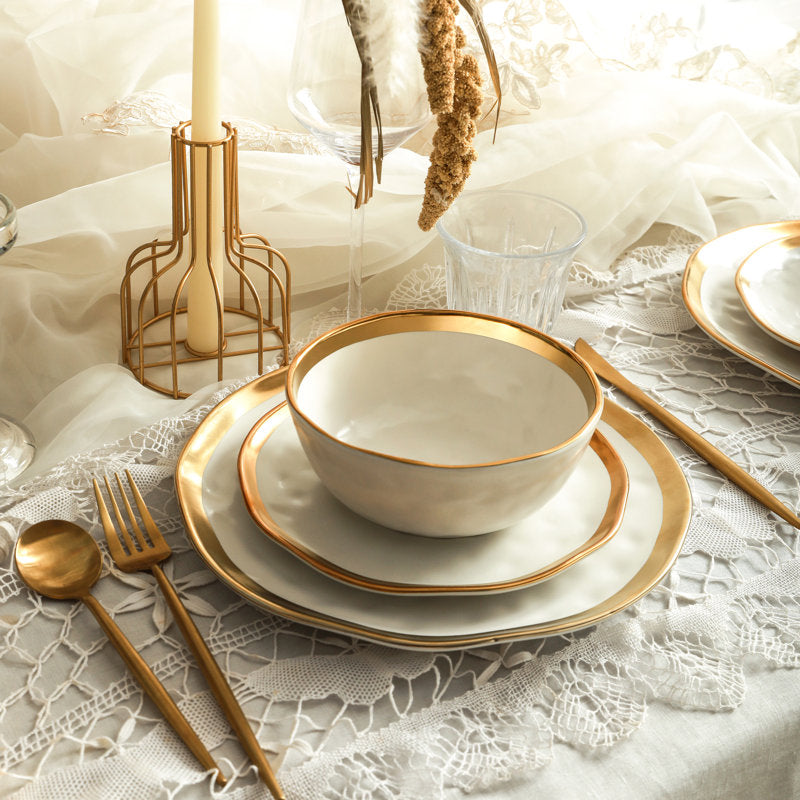 Stone Lain Florian 16-Piece Dinnerware Set Porcelain