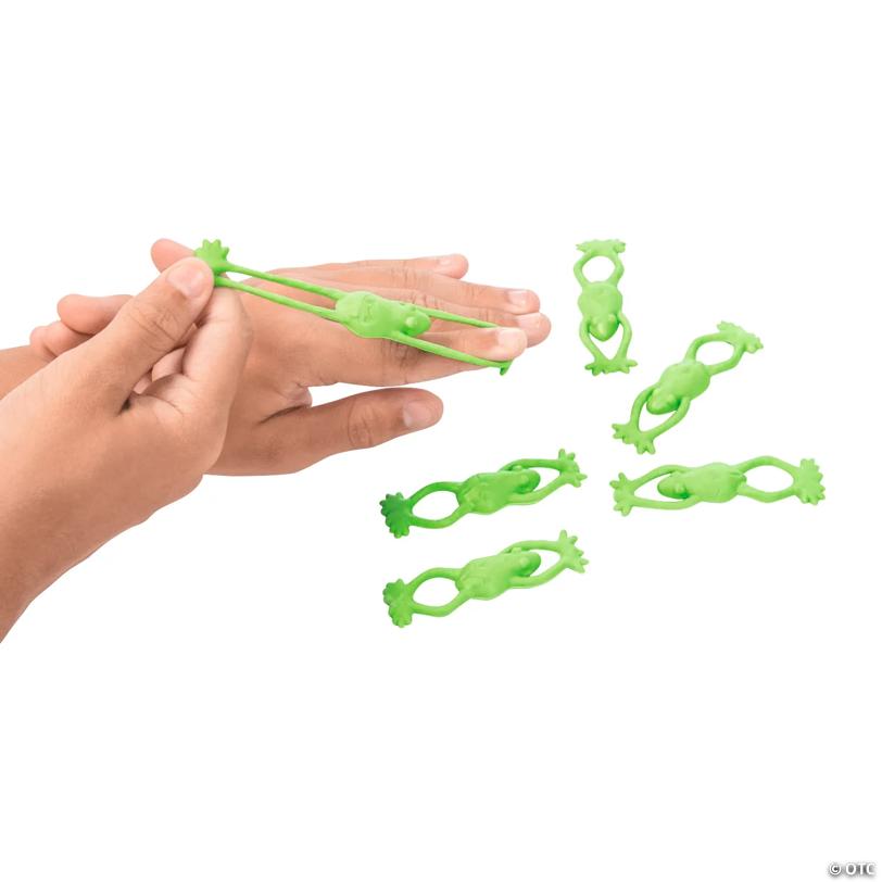 Stretchable Flying Frogs - 12 Pc.