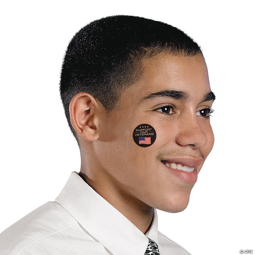 Support Our Veterans Temporary Tattoos - 72 Pc.