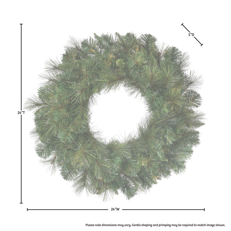 Gingerbread Christmas Wreath hung on a wooden door