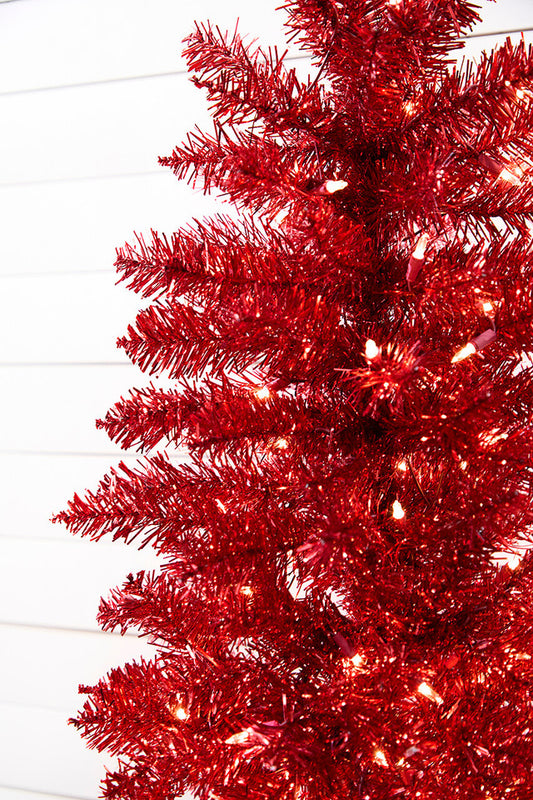 5 Foot Lime Green Whimsical Christmas Tree with LED Lights