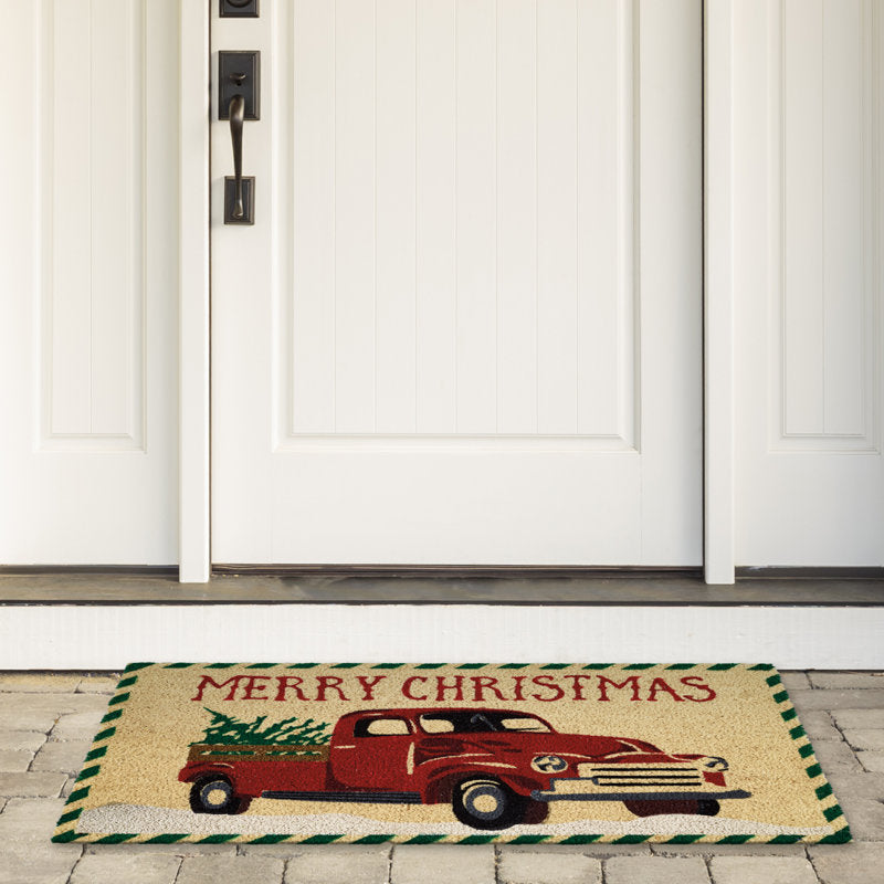 Taravello Non-Slip Vintage Look Christmas Doormat