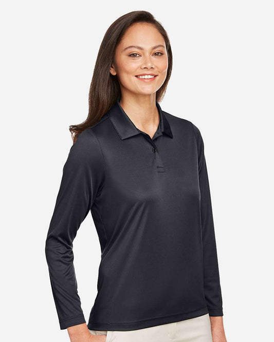Women's Zone Performance Long Sleeve Polo | USA Decoration