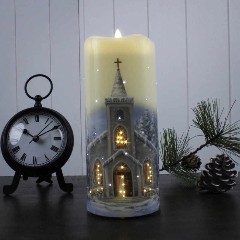 Christmas Tree Scented Tumbler Candle with Ceramic Holder