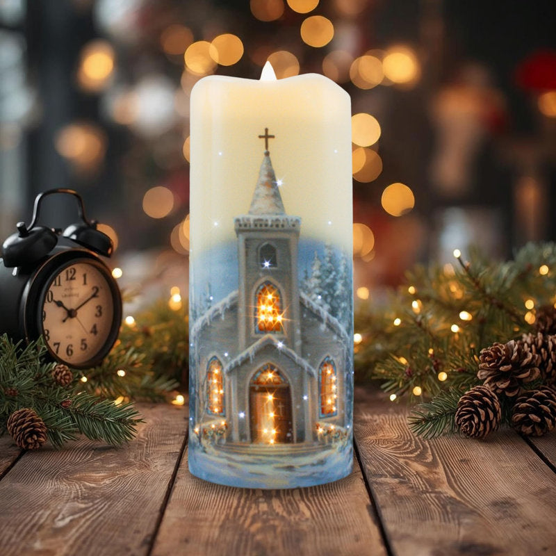 Christmas Tree Scented Tumbler Candle with Ceramic Holder