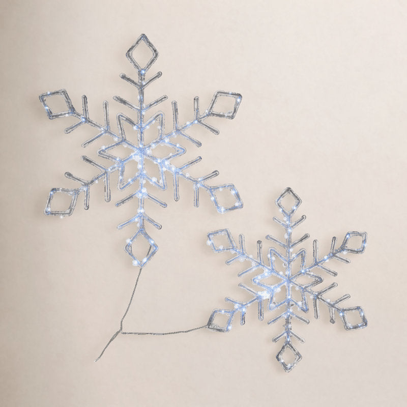 The Holiday AisleÂ® Ice Crystal Snowflake Pair
