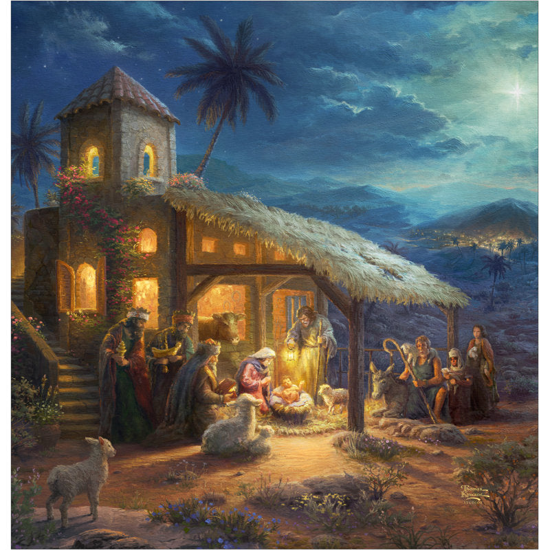 Thomas Kinkade The Nativity Shower Curtain