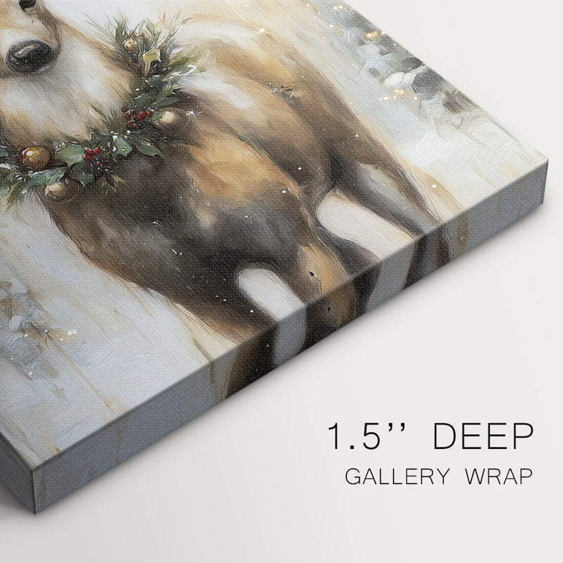 Tinsel-Gold Bells Parish-Premium Gallery Wrapped Canvas