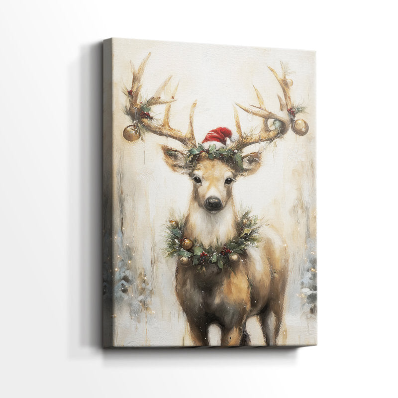 Tinsel-Gold Bells Parish-Premium Gallery Wrapped Canvas