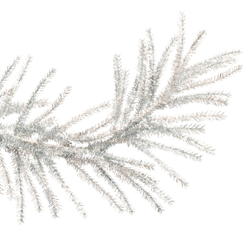 6 ft Pre-Lit Fir Christmas Garland framing a front door