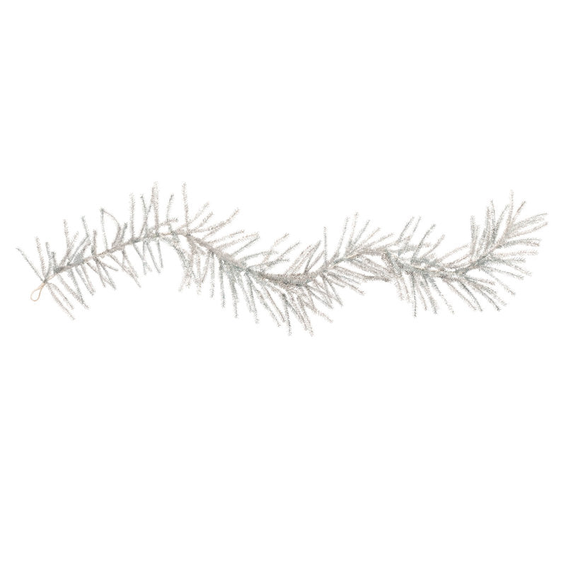 6 ft Pre-Lit Fir Christmas Garland framing a front door