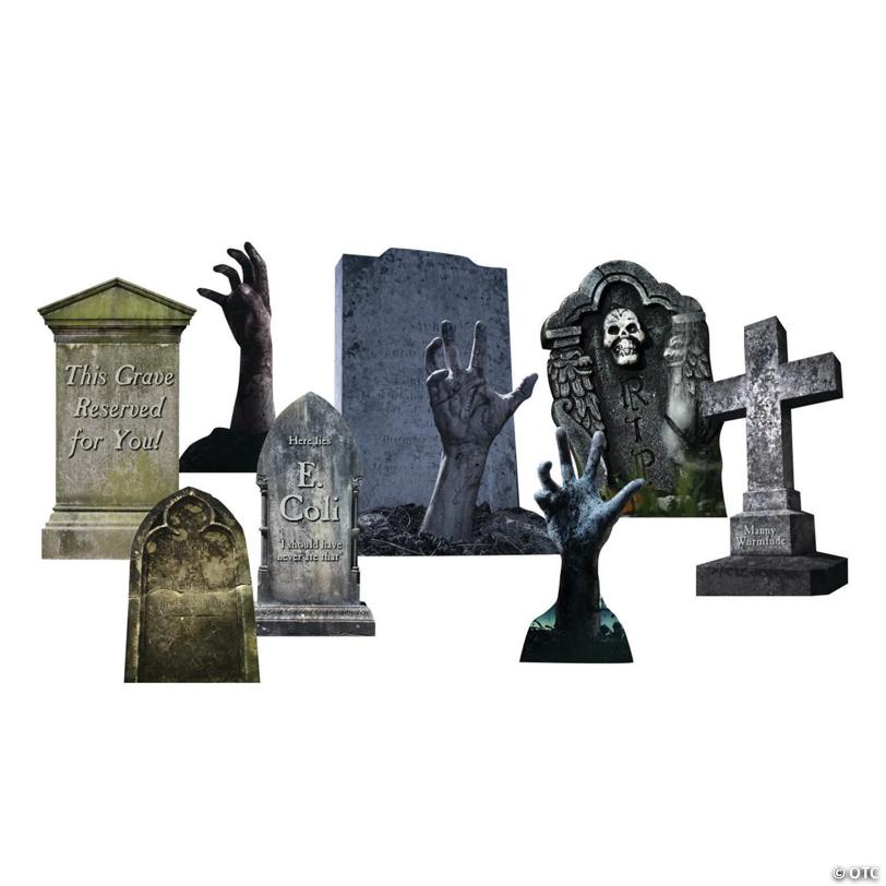 Tombstone & Zombies Yard Signs