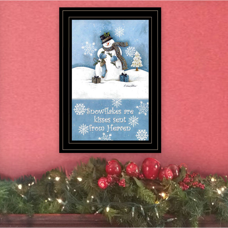 Trendy Snowman Framed Wall Art for Living Room, Home Wall DÃ©cor by Diane Kater