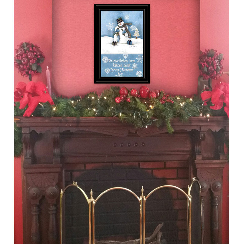 Trendy Snowman Framed Wall Art for Living Room, Home Wall DÃ©cor by Diane Kater