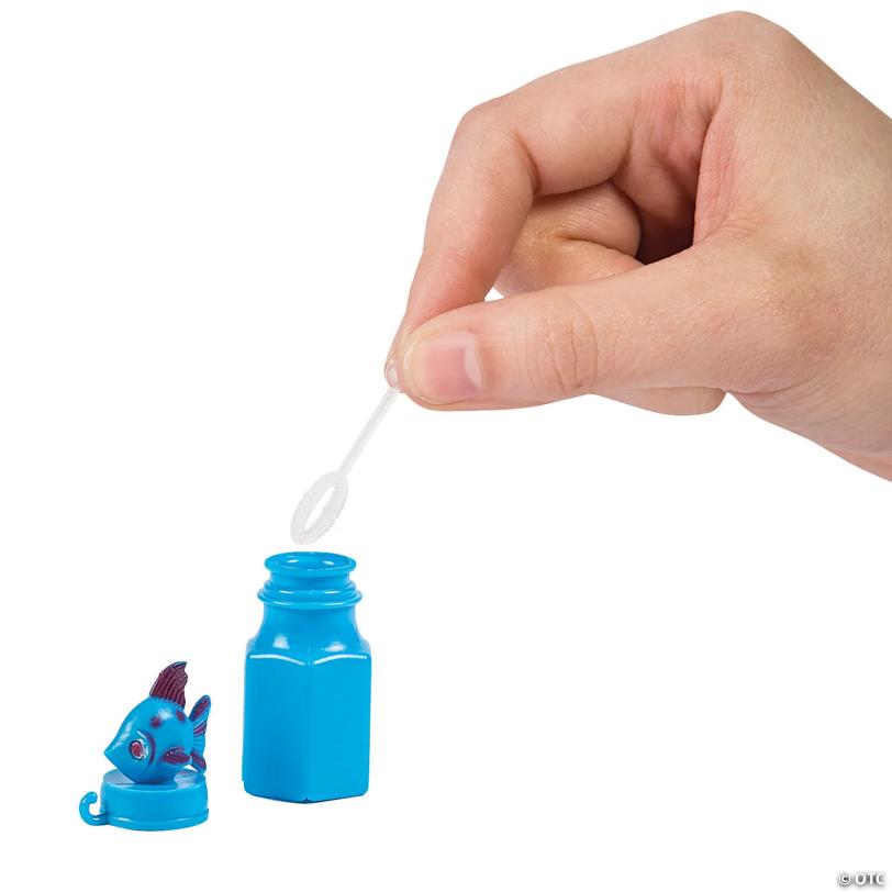 Tropical Fish Bubble Bottles - 12 Pc.