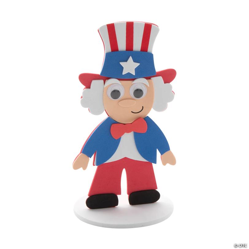 Uncle Sam Stand-Up Craft Kit - Makes 12