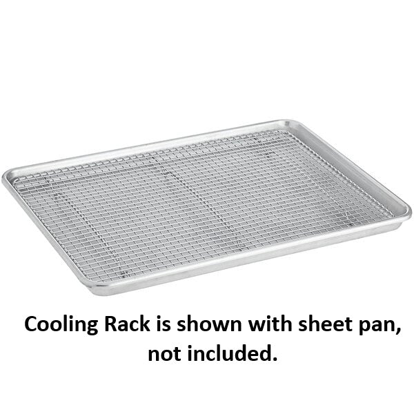 Wire Cooling Rack for Sheet Pans, Value Series Chrome Plated Footed, Three Sizes