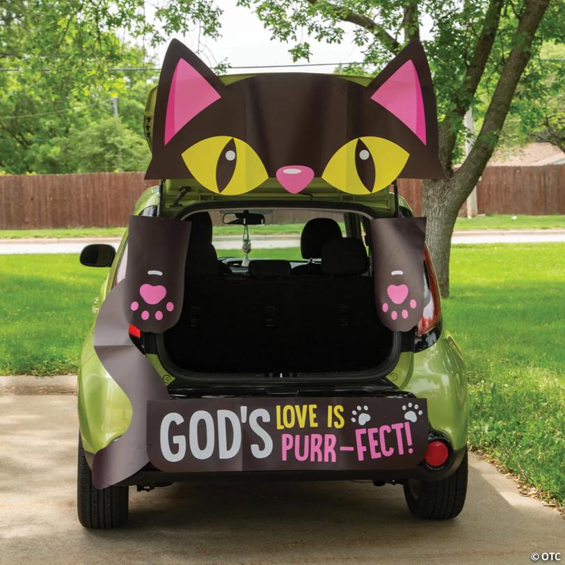 Value Religious Black Cat Trunk-or-Treat Decorating Kit - 5 Pc.