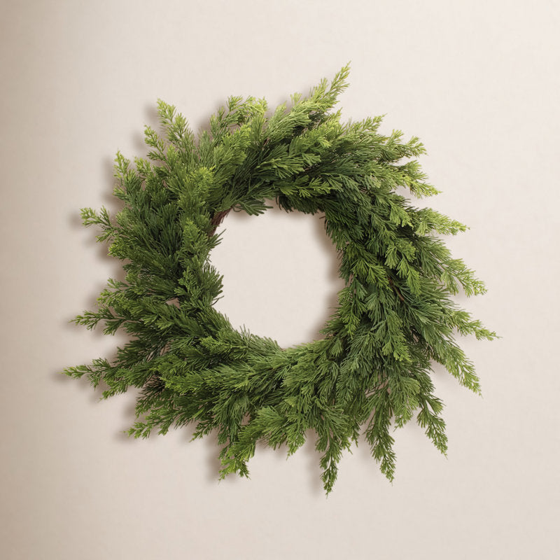 Gingerbread Christmas Wreath as a festive door display