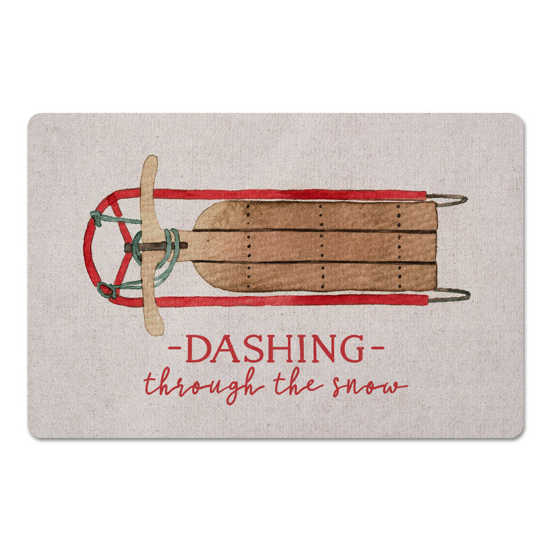 Vax Non-Slip No Pattern Christmas Doormat