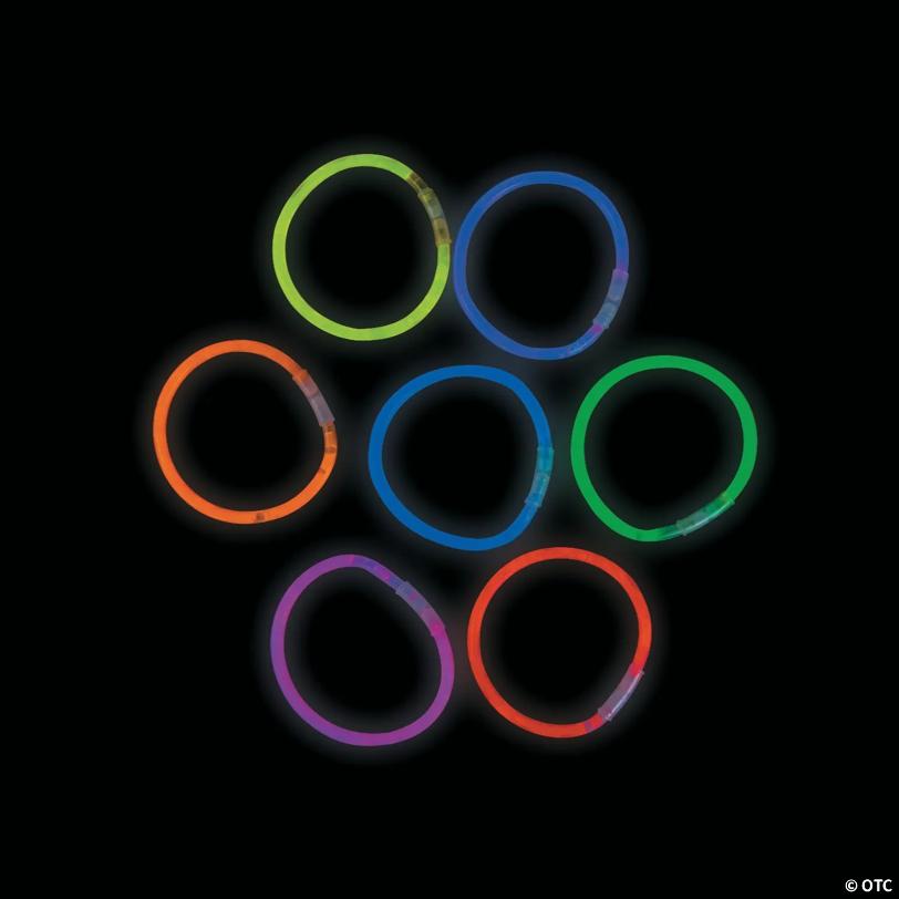 Vibrant Premium Glow Bracelets - 100 Pc. Assortment for Parties