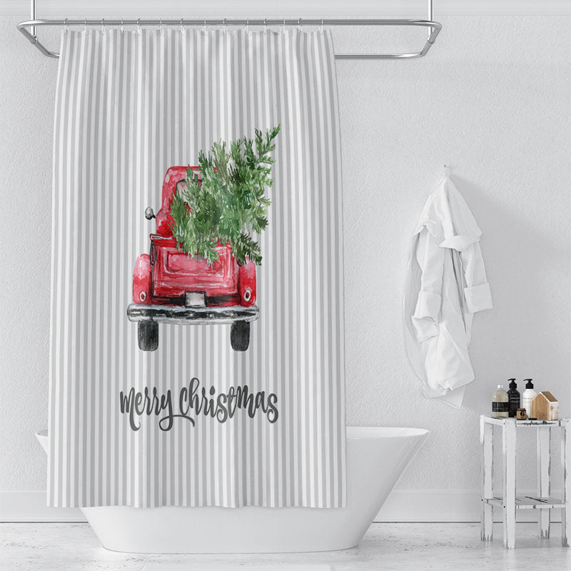 Warwick Striped Shower Curtain